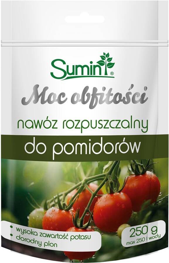 Nawóz rozpuszczalny do pomidorów - Moc Obfitości 250 g - Sumin