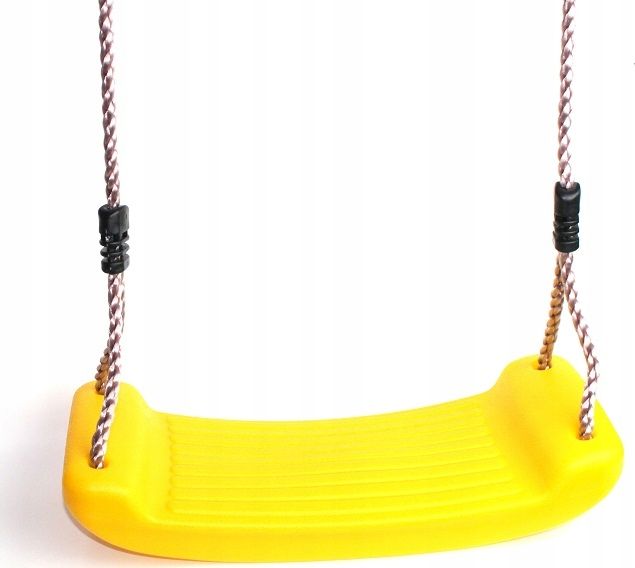 Huśtawka AllForBaby Huśtawka plastikowa, płaska mocna żółta (3004)