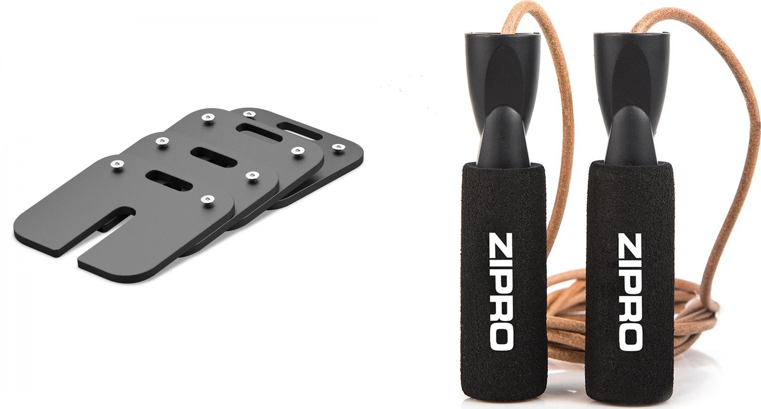 Zipro Dodatkowe obciążenia do hantli Square Zipro Plate SQUARE 4 x 2 kg + Skakanka Zipro