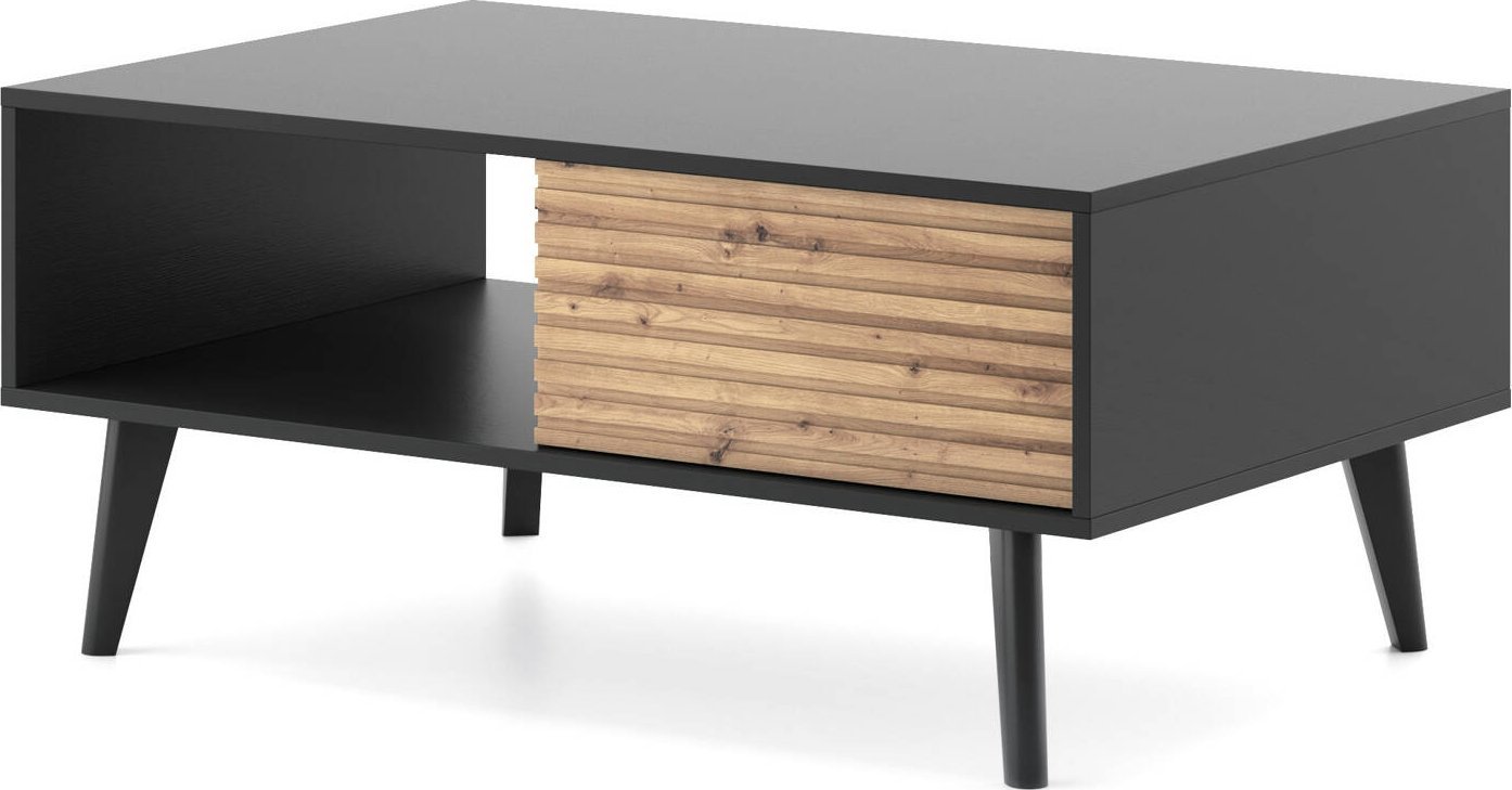 Ravio Prostokątna ława Maestro z dwoma szufladami