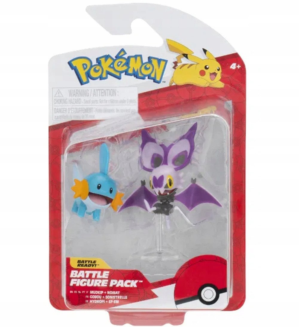 POKEMON BATTLE FIGURE NOIBAT AND MUDKIP