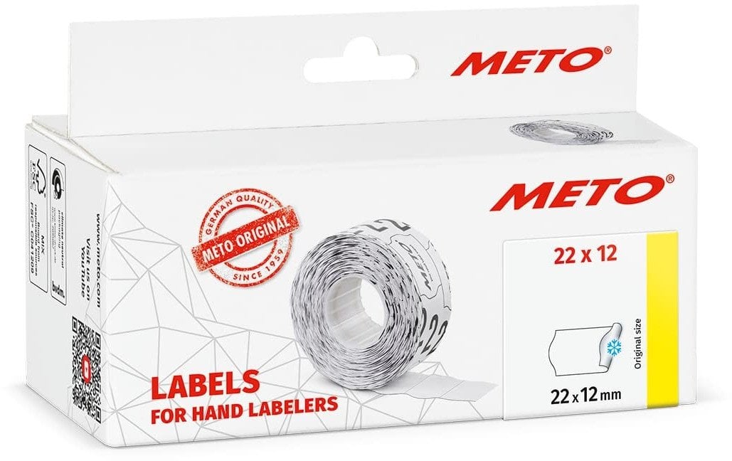 Meto Preisetiketten weiß 6 Rollen ( 9517182 )