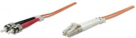 Intellinet Network Solutions kabel swiatłowodowy Duplex LC/ST, 62.5/125 µm, 1m (471305)