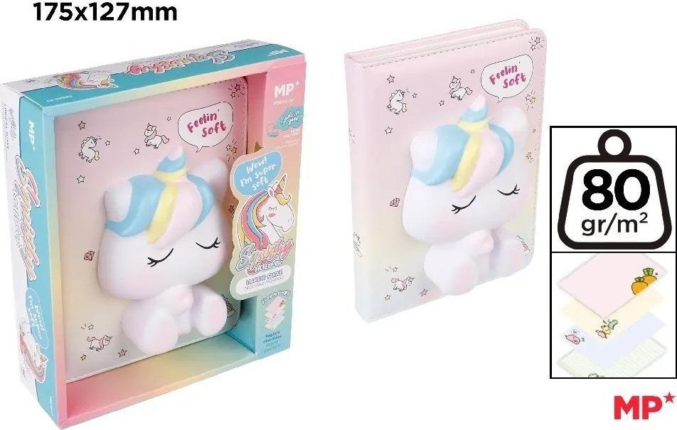 Teka Notatnik z okładk± 3D Jednorożec