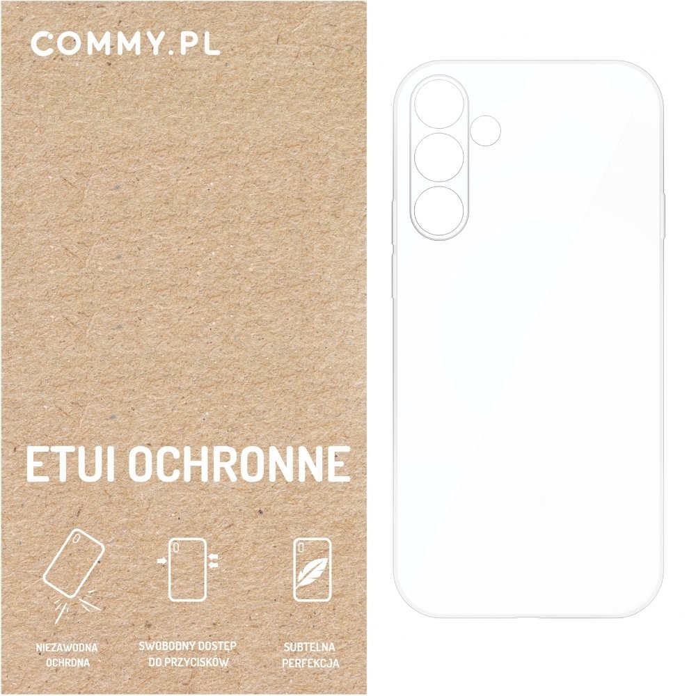 Przezroczyste etui COMMY Slim 2 mm - styl i ochrona dla Samsung A54 5G