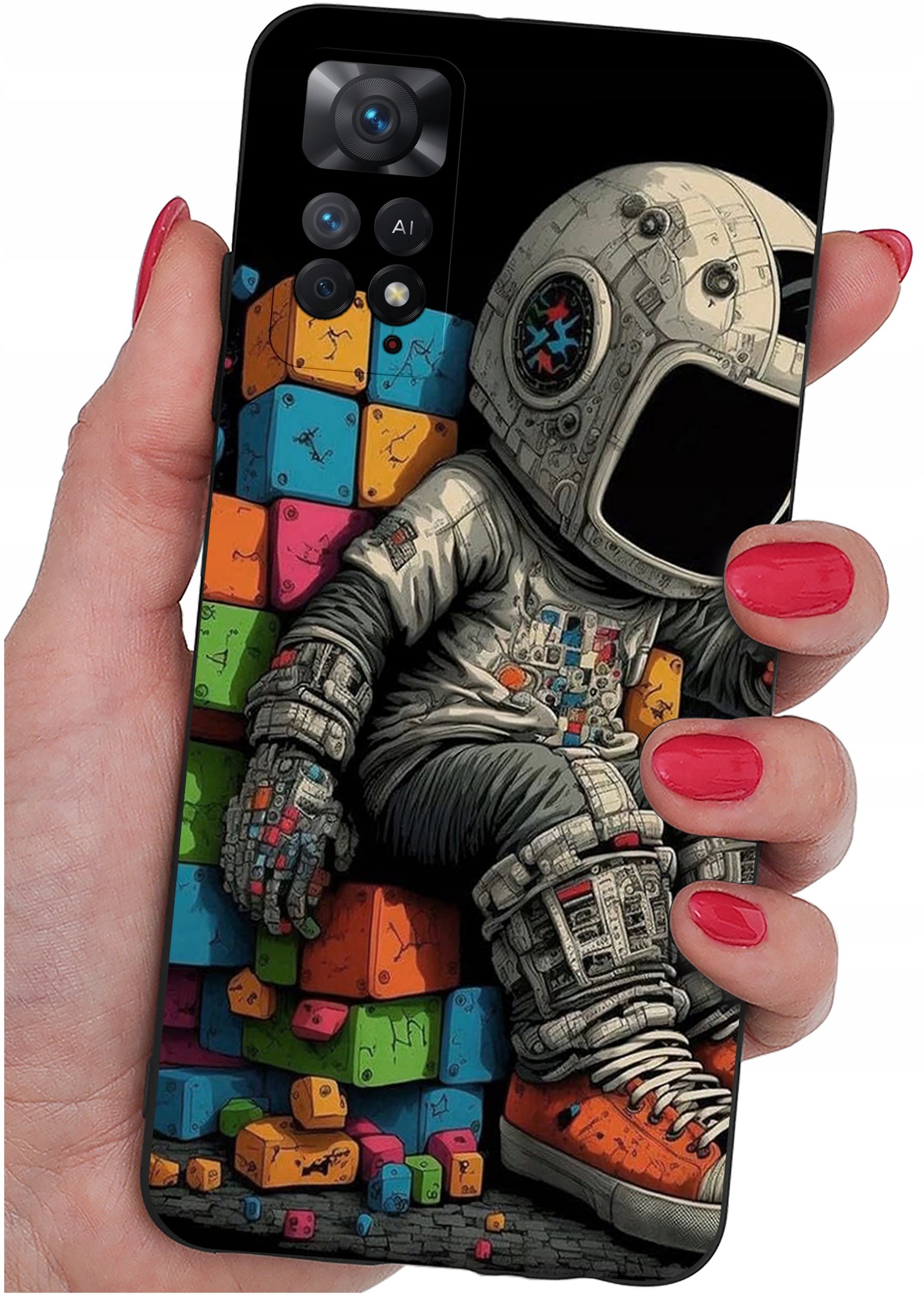 ETUI do Xiaomi Redmi Note 11 Pro | WZORY | SILIKONOWE MATT CASE + SZKŁO 9H