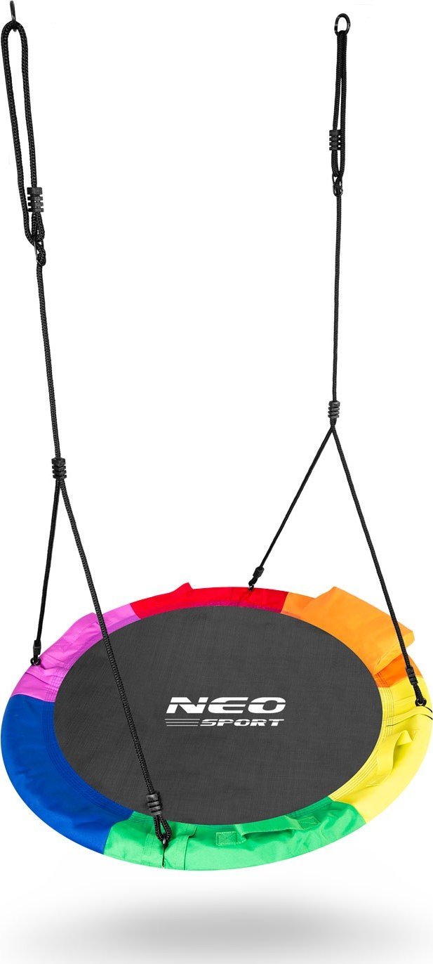 Huśtawka Neo-Sport Huśtawka bocianie gniazdo Swingo XXL wielokolorowa 95 cm