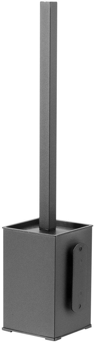 Mediclinics tualetes birste ar turētāju, nerūsējošais tērauds AISI 304, juodas