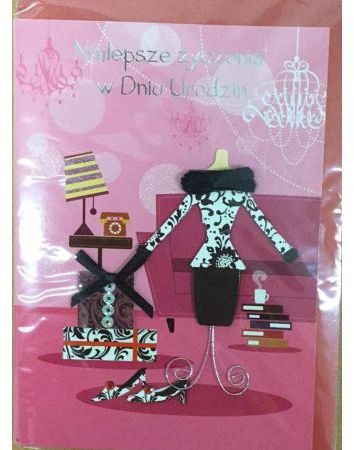 Panorama Karnet urodziny B6 Premium 12 + koperta