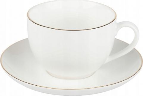 Ravi Filiżanka z podstawką biała 250 ml Oro
