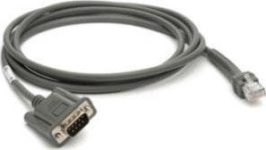 Kabel Zebra CBA-R08-S07ZBR kabel równoległy Szary 2,1336 m RS232 DB9