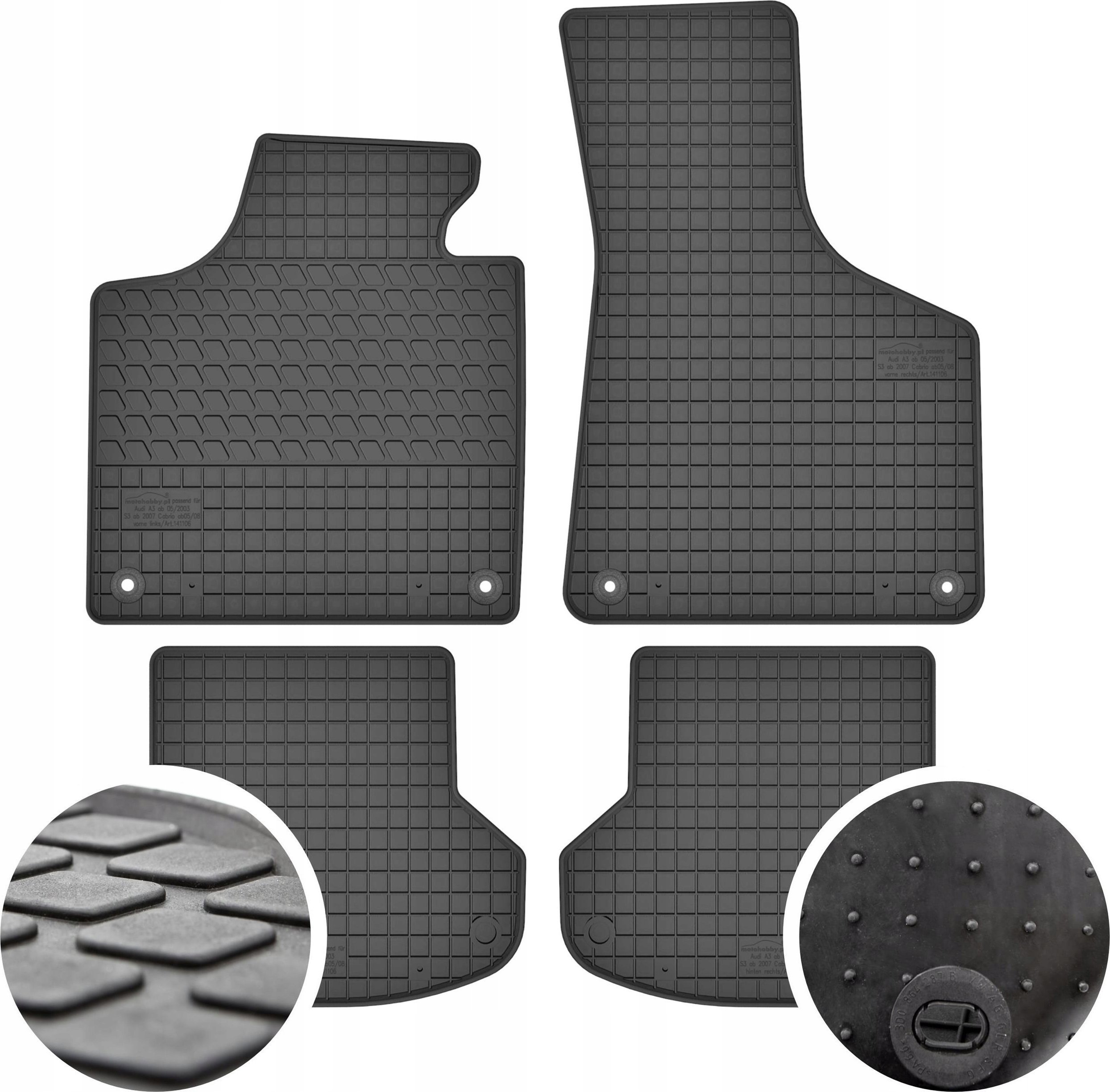 Cikcar Dywaniki gumowe do Audi A3 8P