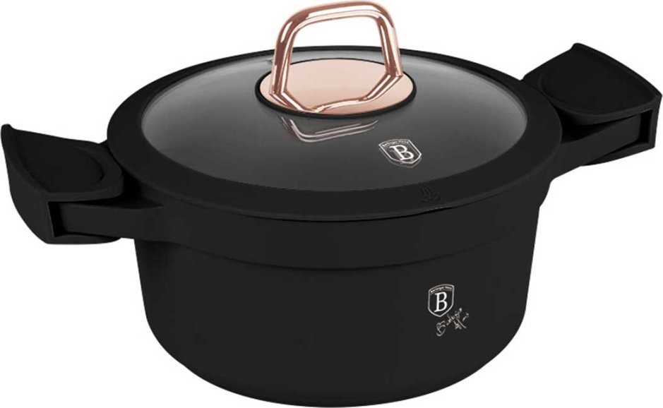 GARNEK TYTANOWY 20cm BERLINGER HAUS BH-1456 BLACK ROSE