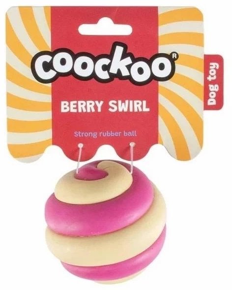 COOCKOO ZABAWKA DLA PSA GUMOWA BERRY SWIRL 7,5cm