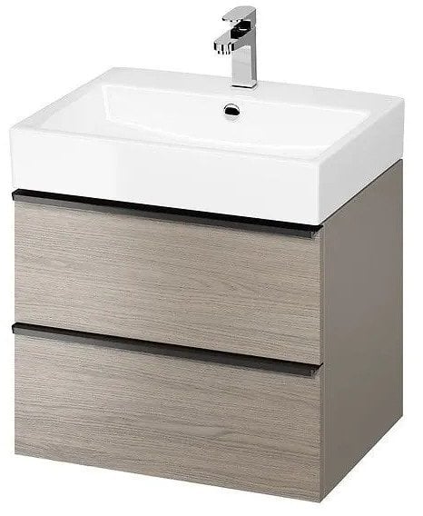 Cersanit S522-021 SZAFKA PODUMYWALKOWA VIRGO 60 SZARA UCHW CZARNY ZMONT. // CER.VIRGO-60-SZARA-UCH-CZ