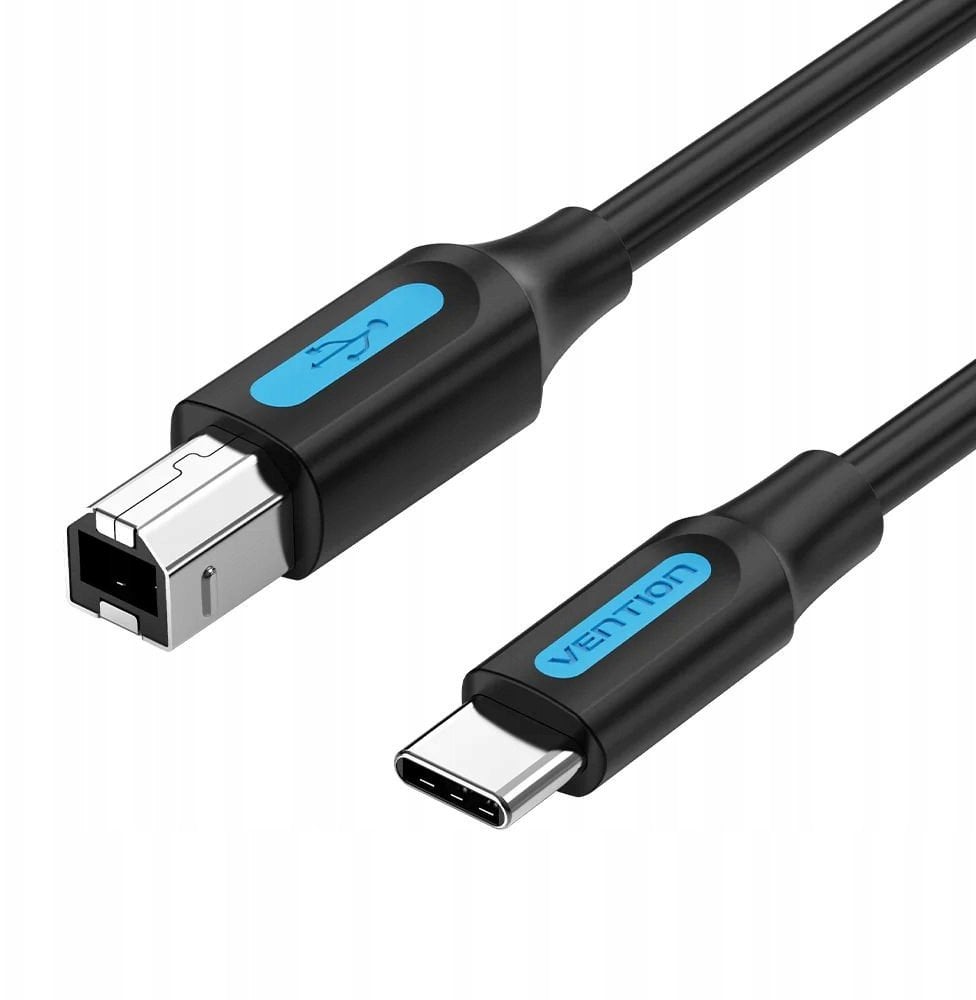 Kabel USB Vention USB-C - USB-B 2 m Czarny (CQUBH)