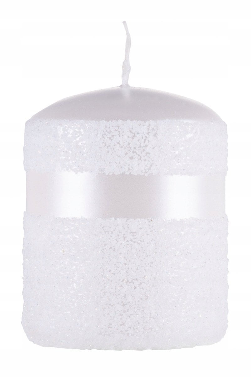 Donau Home Świeca słupek Milo, 70x90mm, biała perła