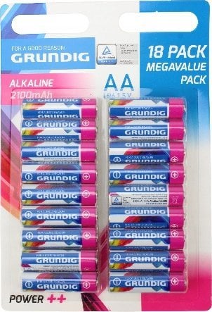 Grundig Grundig - Zestaw baterii alkalicznych AA / LR6 1.5V 18 szt.