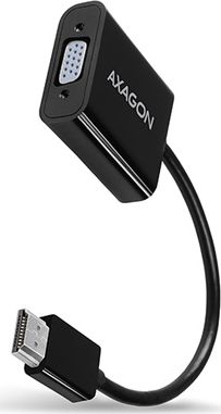Adapter AV Axagon HDMI - D-Sub (VGA) czarny (RVH-VGAN)