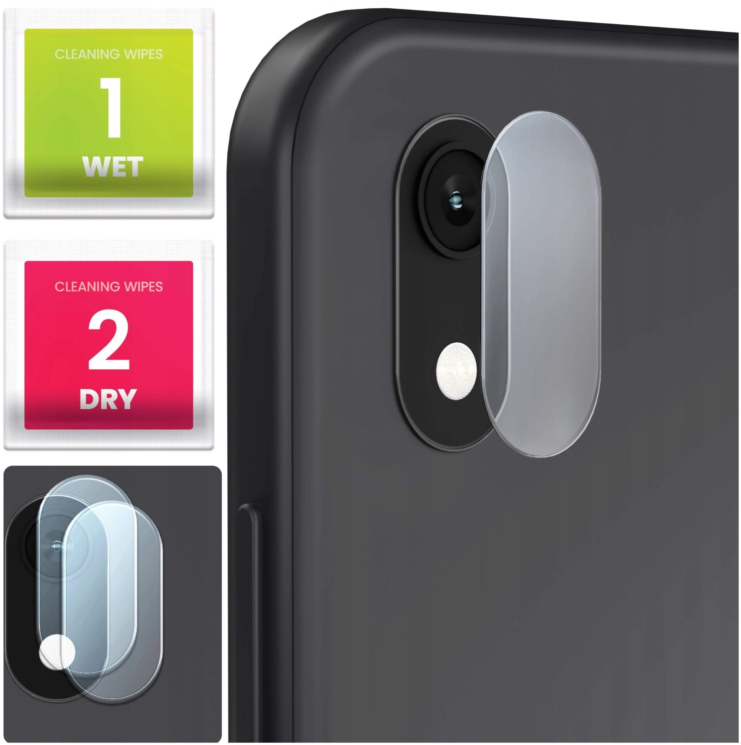 2-PAK Szkło Na Aparat Do Xiaomi Redmi 7A (Hartowane, Ochronne, Na Obiektyw)