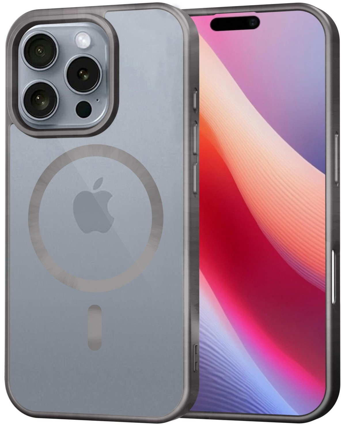 Etui Magnetyczne MagSafe TPUAcrylic Supero do iPhone 16 Pro Max, Szare