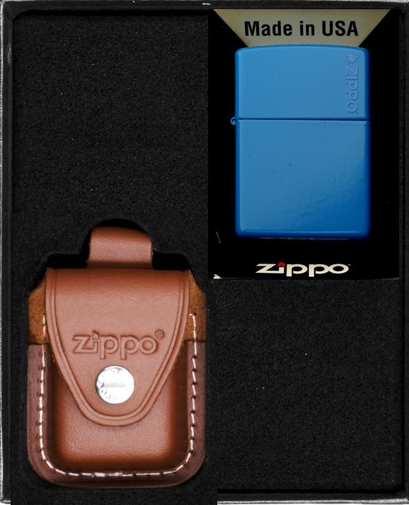 Zestaw ZIPPO Zapalniczka SKY BLUE Prezentowy No2