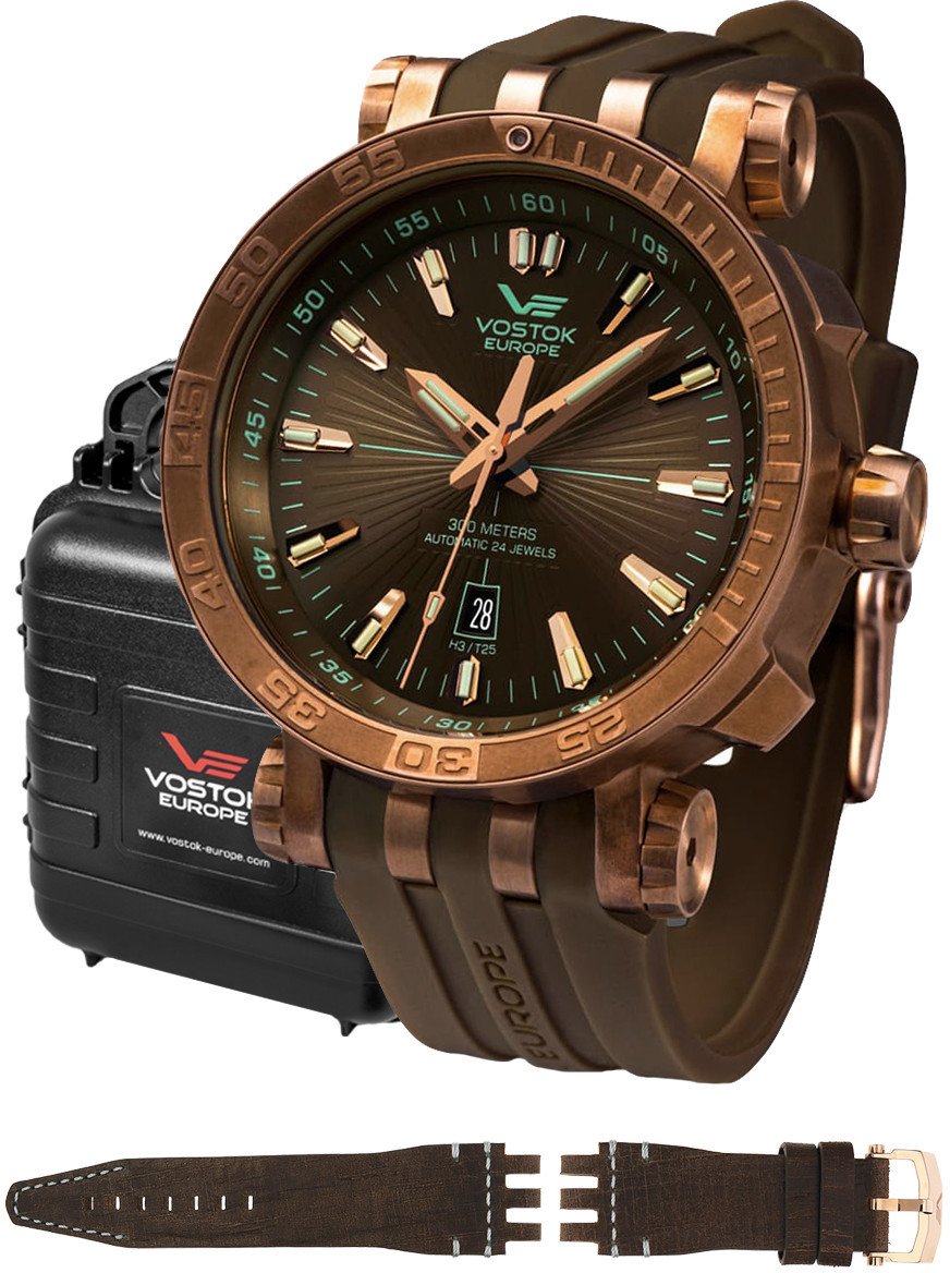 Zegarek męski Vostok Europe NH35A-575O285S brązowy