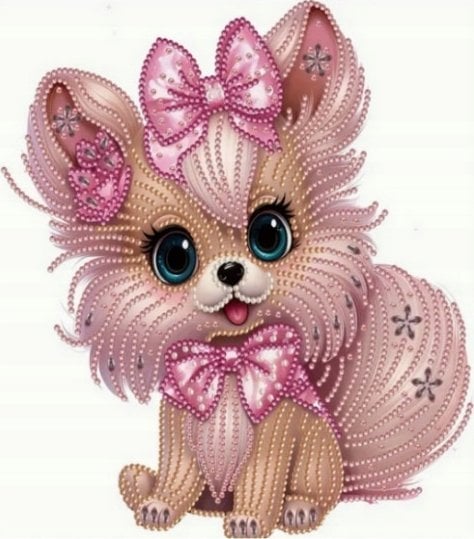 Norimpex *****Diam.mozaika 23x30 Piesek z kokardką 2000636