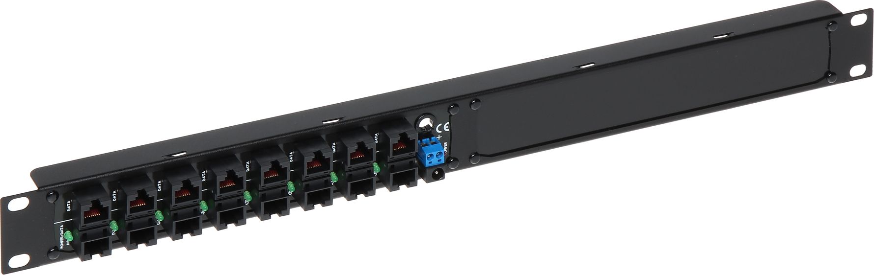 Delta Patch panel 19" 8x RJ-45 / 8x RJ-45 (POE-8/R19)