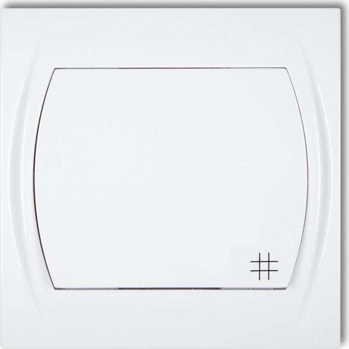 Karlik Łącznik Logo krzyżowy biały (LWP-6)