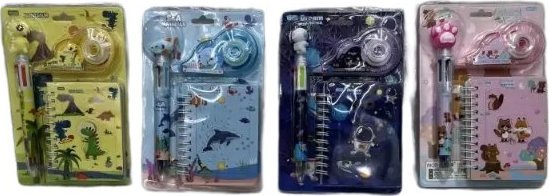 NOTES Z DŁUGOPISEM I KOREKTOREM 4 WZORY