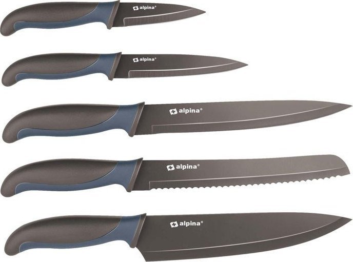 Alpina Alpina - Zestaw noży ze stali nierdzewnej (brązowy)