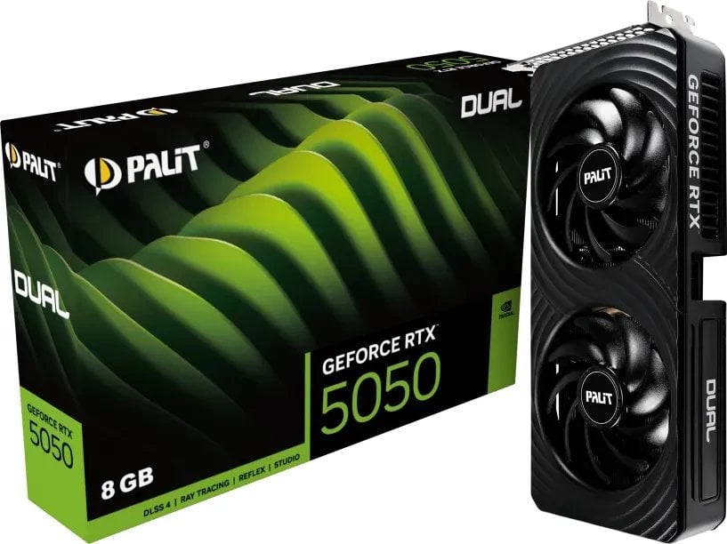 Karta graficzna Palit GeForce RTX 5050 Dual 8GB GDDR6 DLSS4 (NE65050019P1-GB2070D)