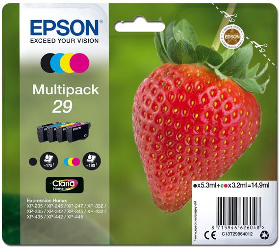 Tusz Epson Tusz C13T29864012, T29 (CMYK)