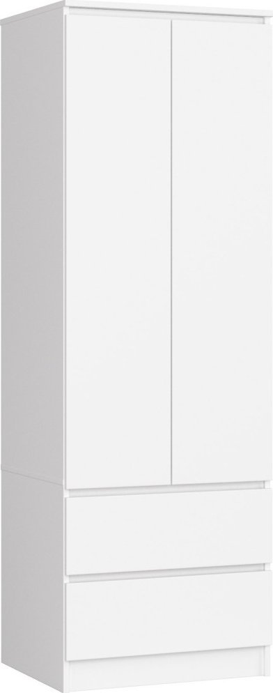 Fabryka Mebli Akord SZAFA STAR S 60 cm 2 DRZWI 2 SZUFLADY BIAŁA