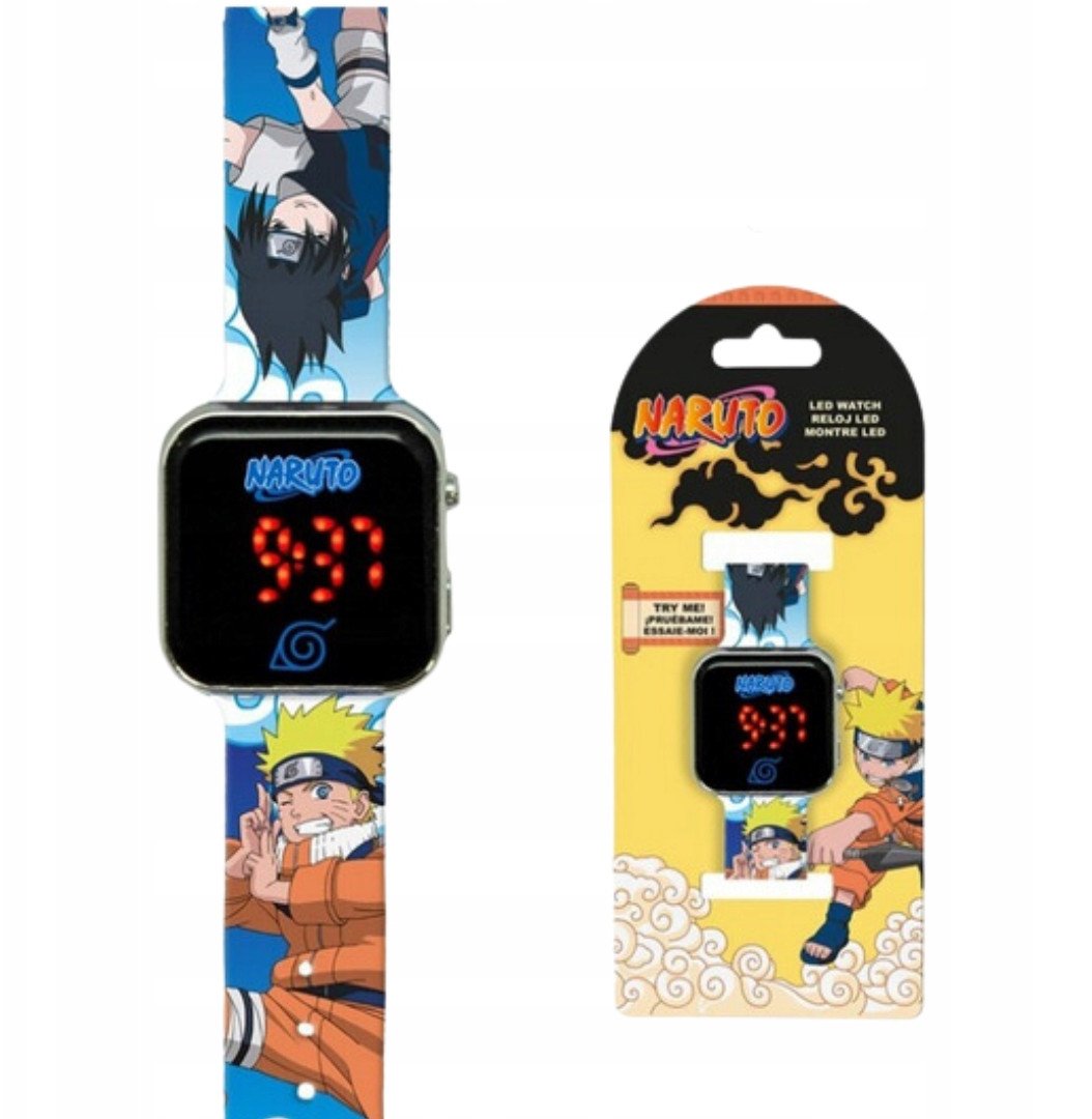 Zegarek LED z kalendarzem Naruto NA00001 Kids Euroswan