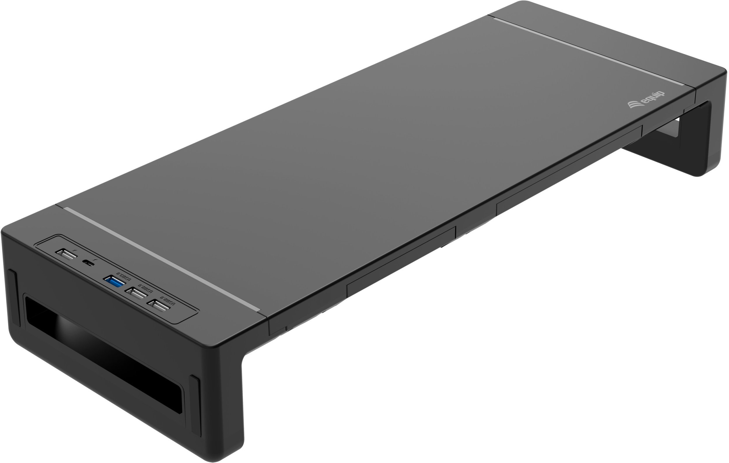 Equip Podwyższenie monitora czarne 4xUSB-A/USB-C/+ 25Kg
