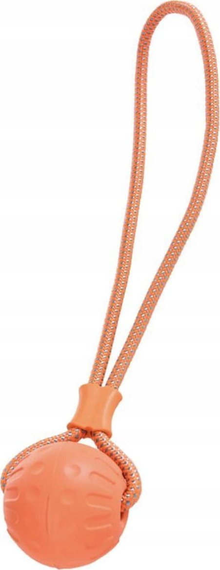 Barry King Pływająca zabawka dla psa, sznur z piłką, pomarańczowy, 8x43cm