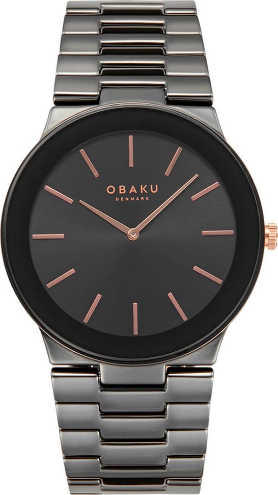 Zegarek OBAKU Zegarek męski Obaku Denmark V281GXBBCB czarny