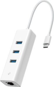 HUB USB TP-Link TP-LINK UE330C USB 3.0 Type-C to Gigabit Ethernet Network Adapter with 3-Port USB 3.0 Type-A Hub