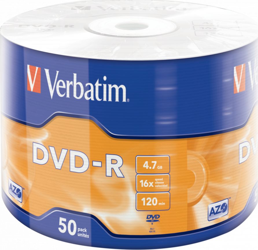 Verbatim DVD-R 4.7 GB 16x 50 sztuk (43788)
