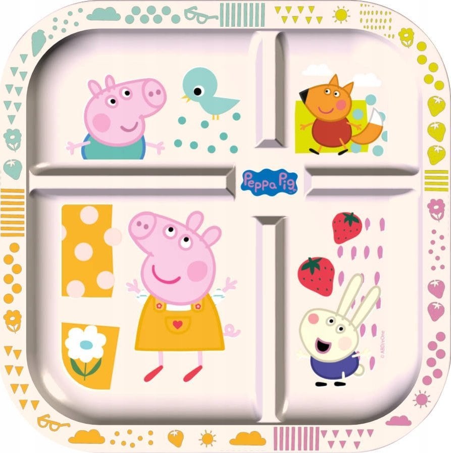 Koziol Talerz edukacyjny + kostka do gry, EASY EATER ŚWINKA PEPPA G, KOZIOL