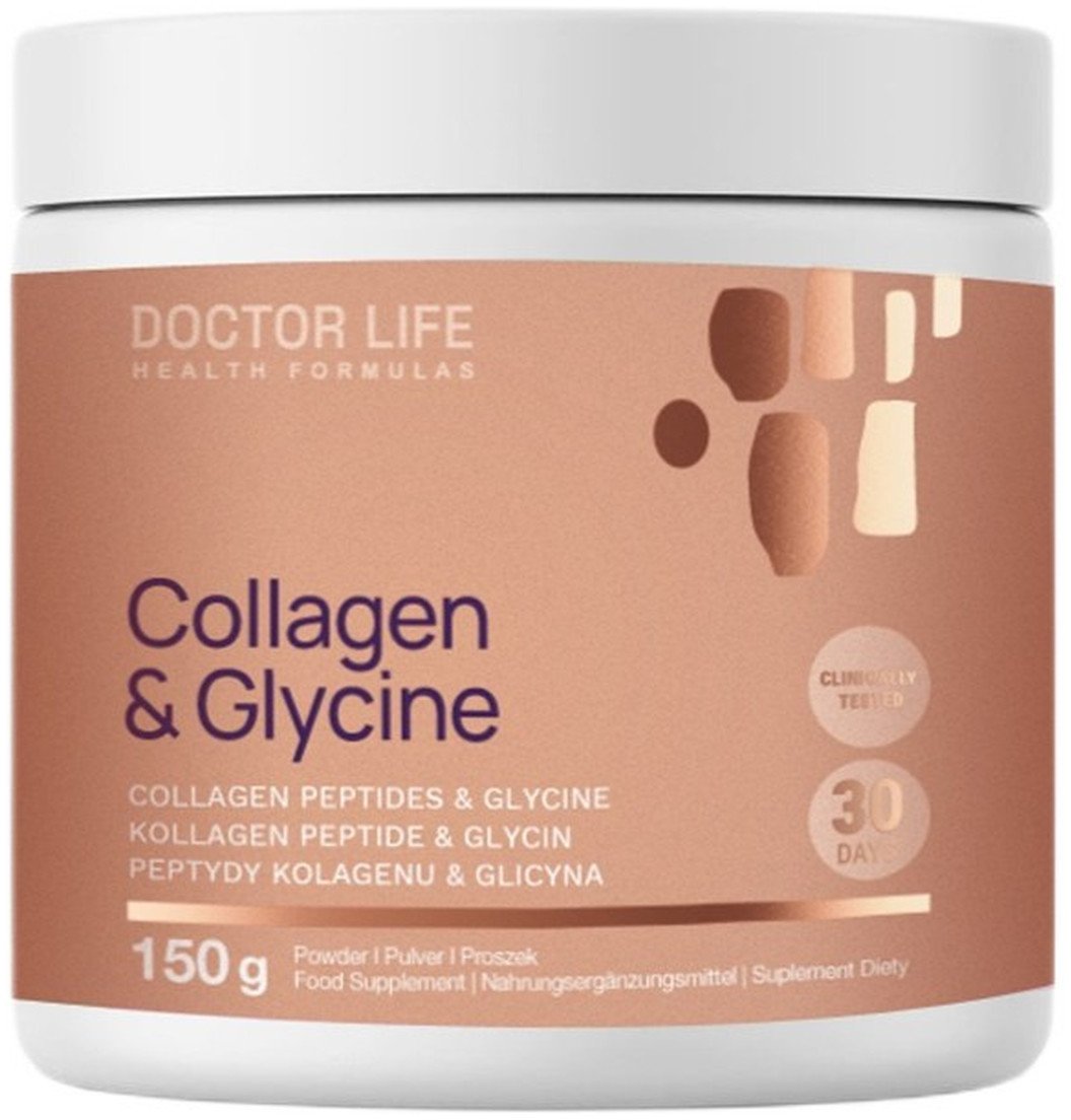 DOCTOR LIFE_Peptydy kolagenowe z Glicyną suplement diety 150g