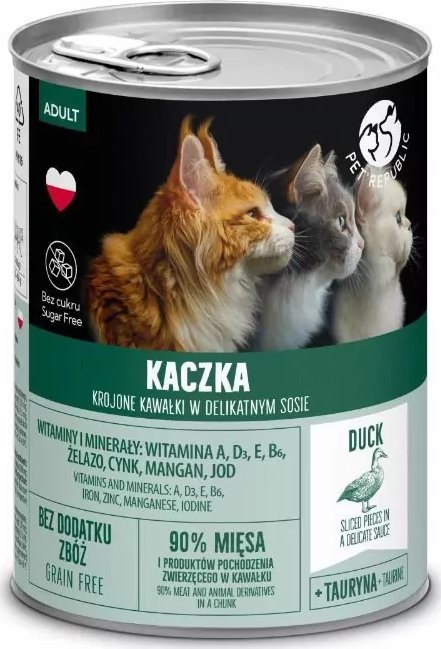 Pet Republic PetRepublic kawałki w sosie z kaczką 400g dla kota