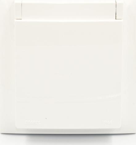 Efapel EFAPEL LOGUS90 RAMKA Z KLAPKĄ DO GNIAZDA IP44 BIAŁY 90961 TBR