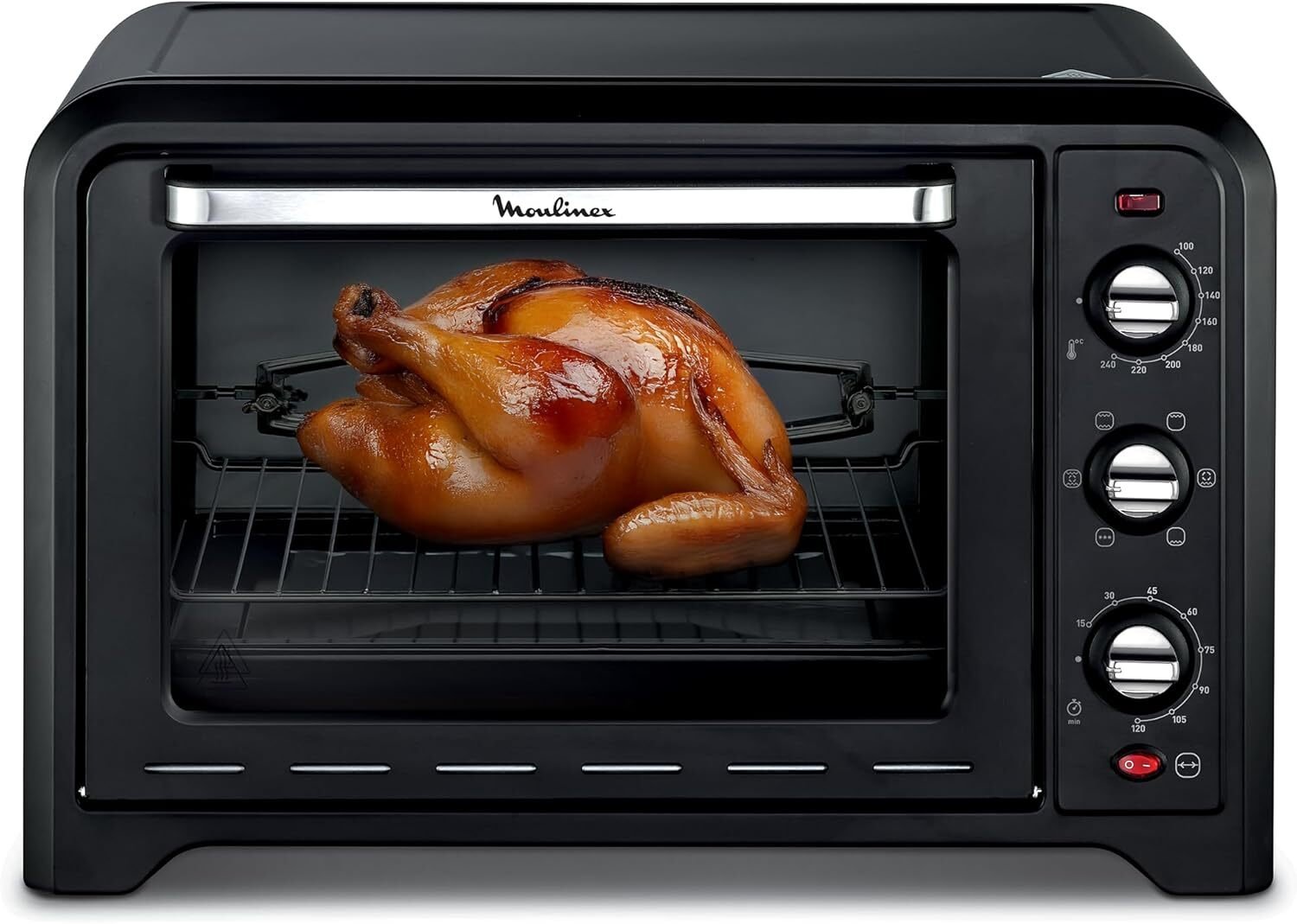Moulinex Optimo Piekarnik elektryczny 60L 7 Trybów Termoobieg Timer Czarny