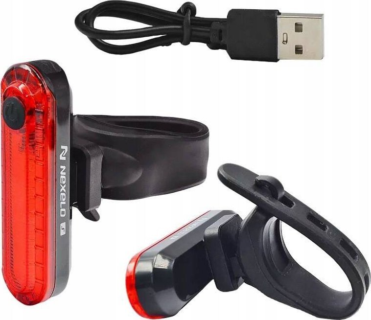 Nexelo Lampa rowerowa USB tylna Nexelo L188011NEX