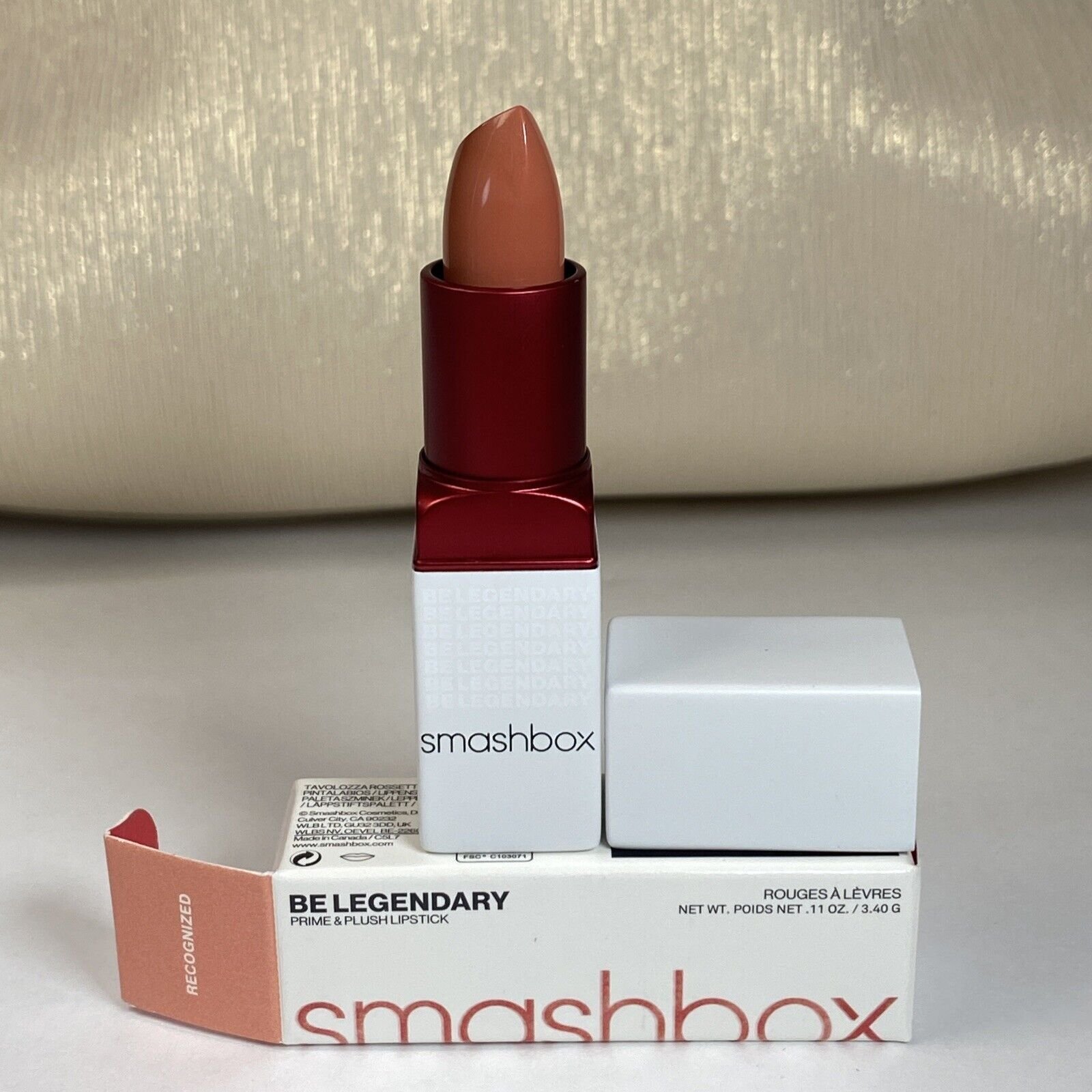 Smashbox, Prime & Plush, Cream Lipstick, Recognized, 3.4 g For Women