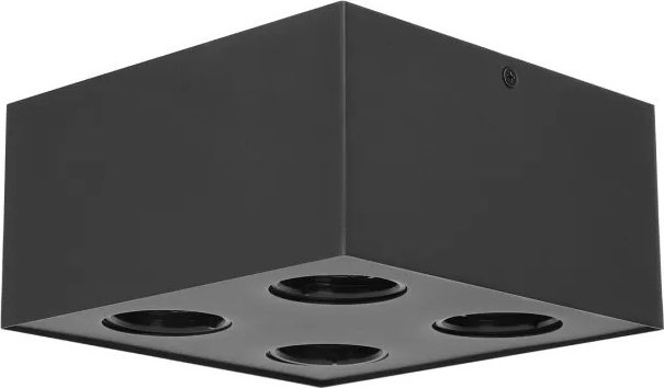Kinkiet Aigostar Oprawa natynkowa 4xGU10 metalowa czarna Metalowy czterokierunkowy downlight natynkowy GU10*4 nie dotyczy