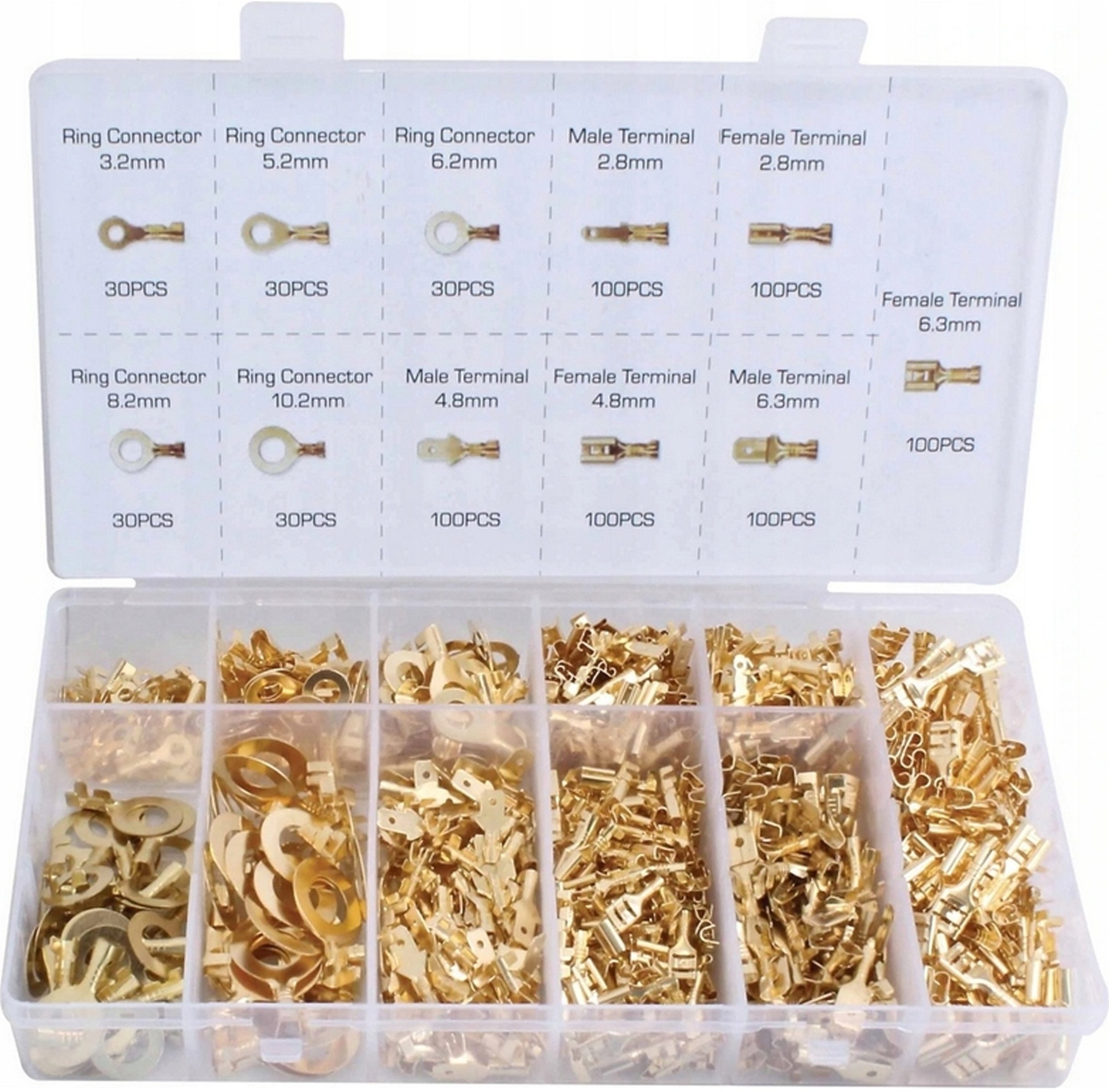 ZESTAW KONEKTORÓW KABLOWYCH SAMOCHODOWYCH 750 MĘSKIE ŻEŃSKIE OKRĄGŁE